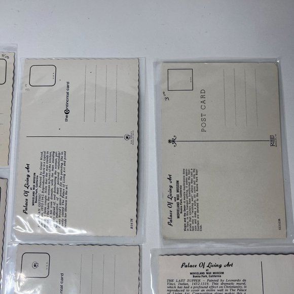 Vintage Movieland Wax Museum Postcard lot 9 Stars Hall Of Fame Jesus Christ Unus - Picture 10 of 10